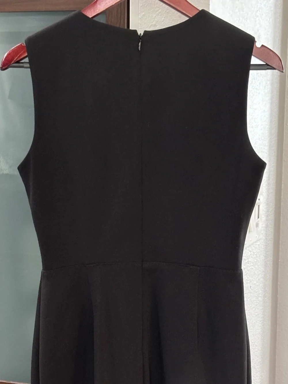 Calvin Klein Zip Front Sleeveless Sheath Dress - Black Size 6 - Picture 7 of 11